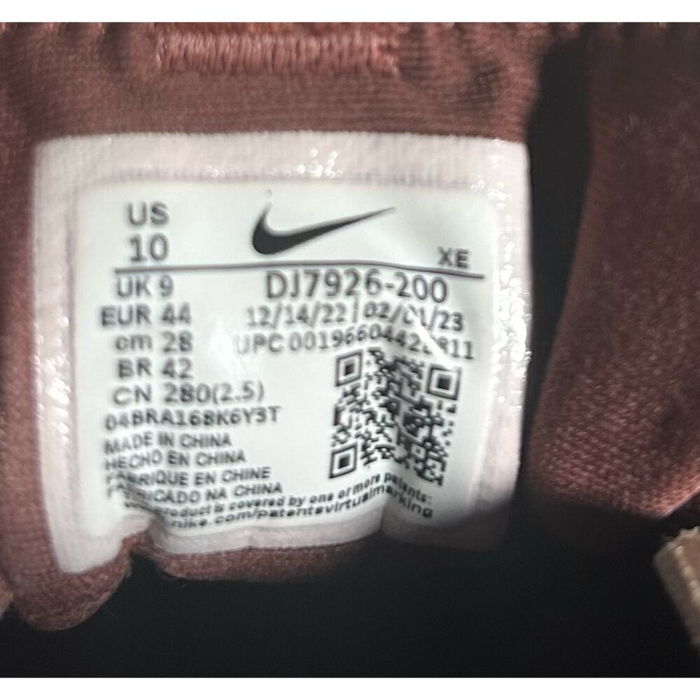 Nike React Pegasus Trail 4 GoreTex Womens 10 Running Trainers Sneakers Taupe Red - Picture 8 of 9